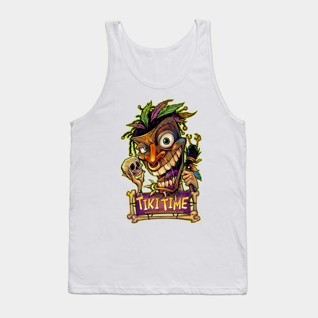 Tiki Time Tank Top by FlylandDesigns